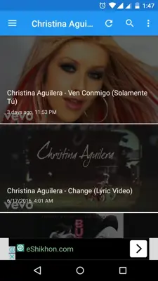 Christina Aguilera android App screenshot 3